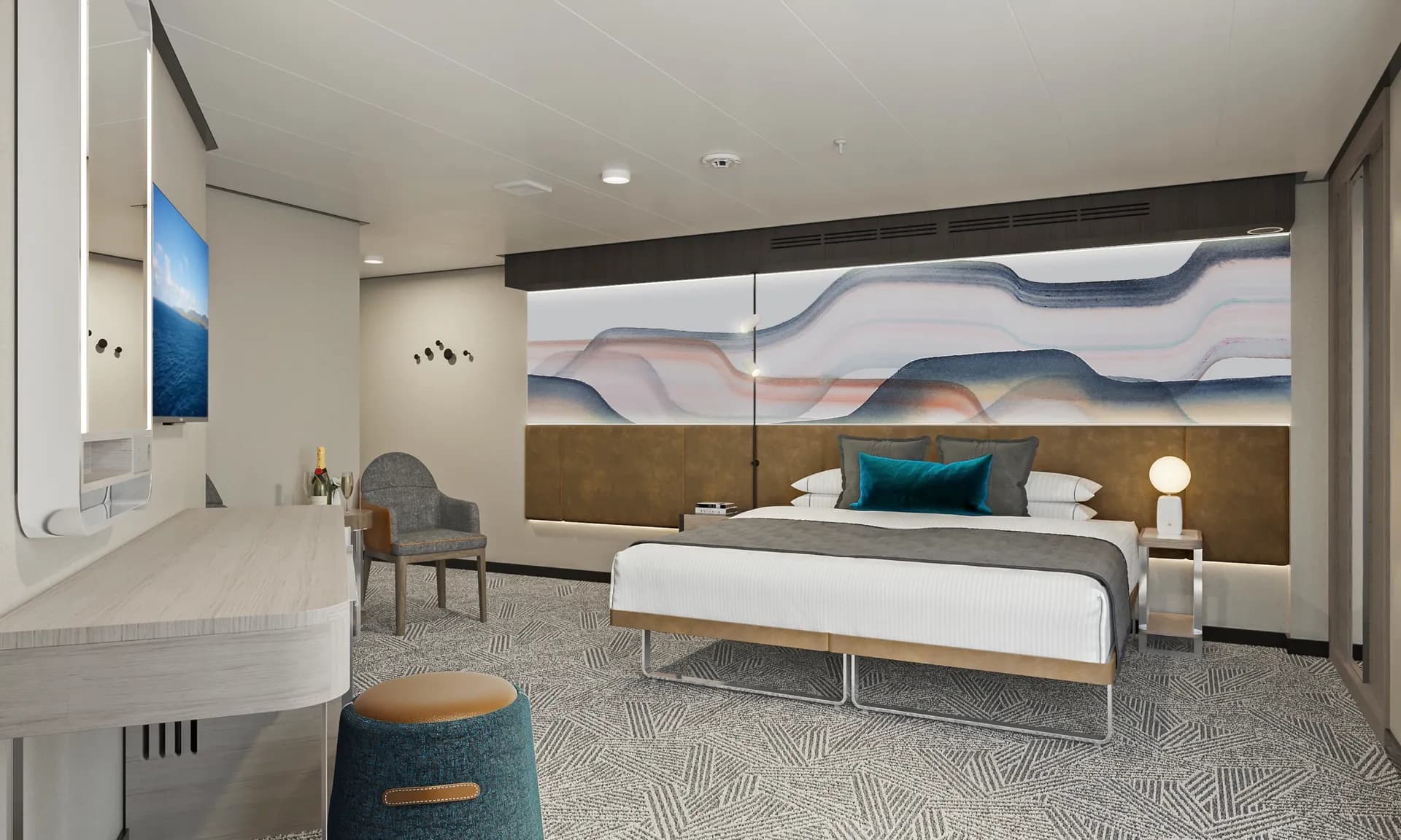 後方大型陽台套房 1