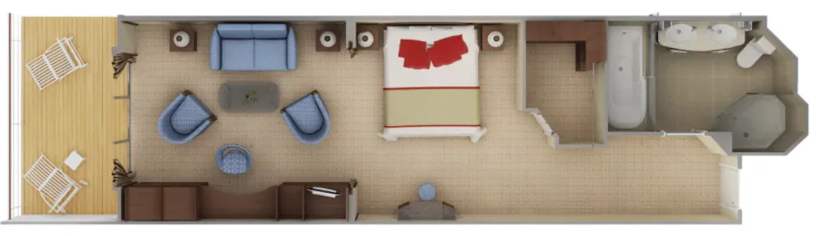 豪華陽台套房 5