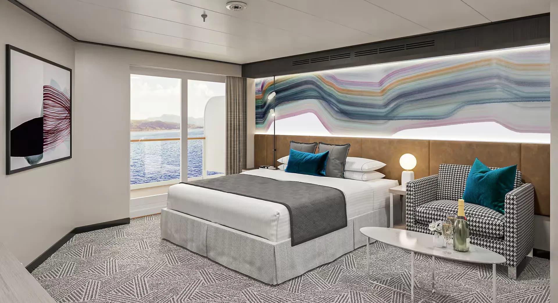 前方俱樂部陽台套房，擁有寬敞陽台 5