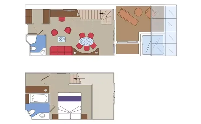 遊艇俱樂部雙層套房，配備按摩浴缸 9