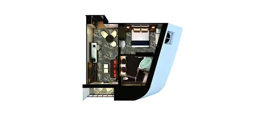 海灣前方陽台豪華套房 3