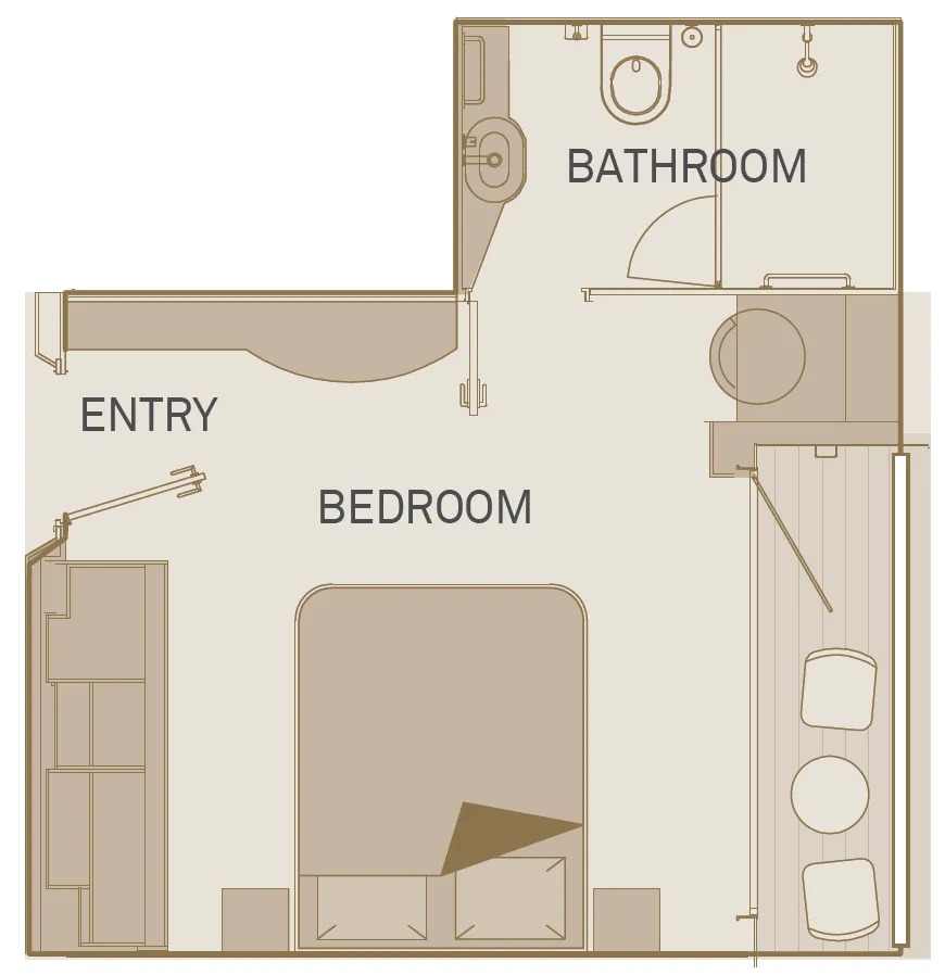 小型陽台套房 5