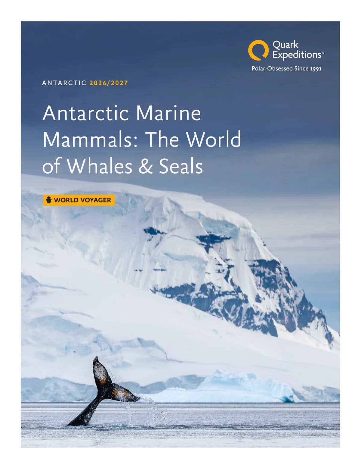 Quark Expeditions World Voyager Antarctica Marine Mammals 2026 2027