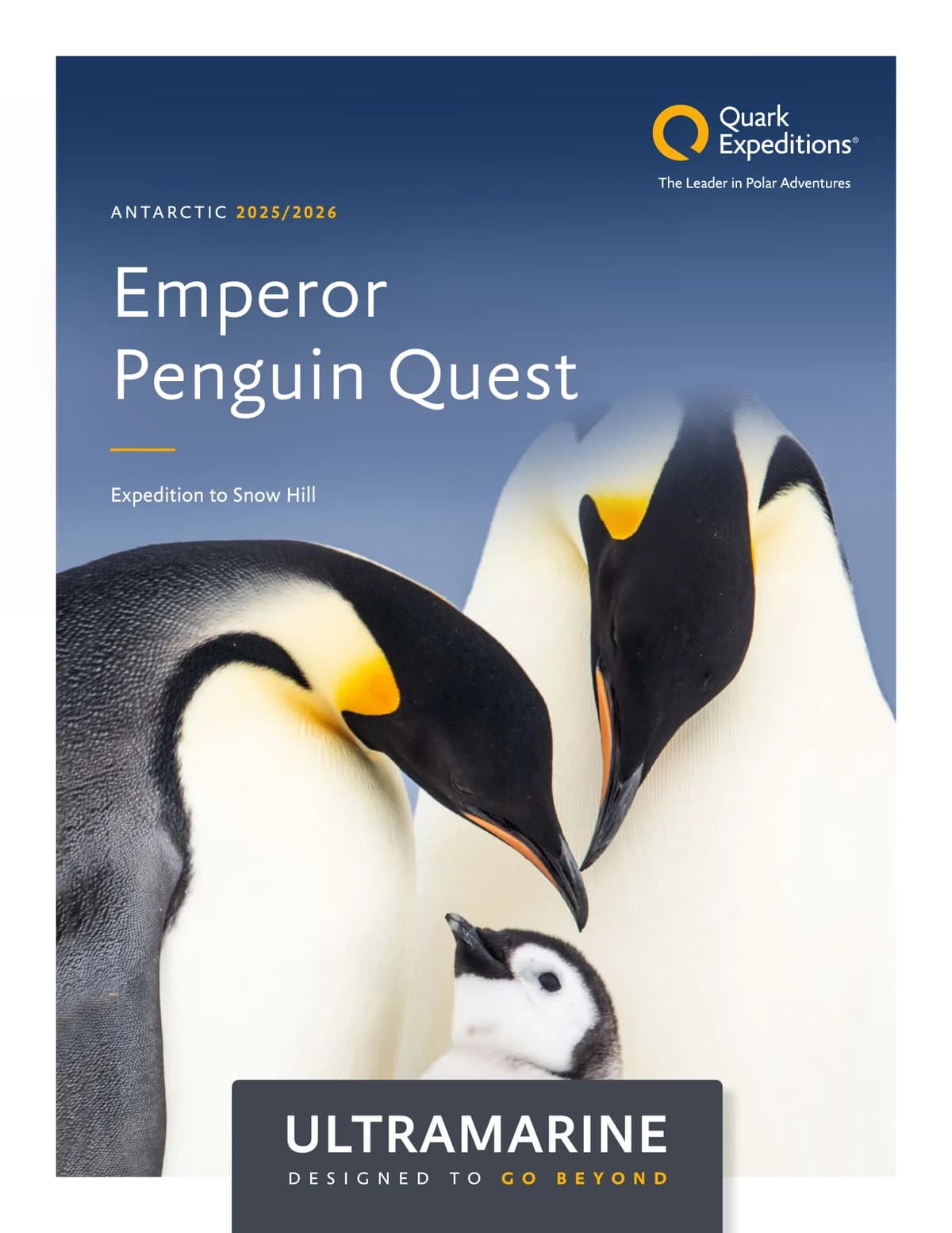 Quark Expeditions Ultramarine Emperor Penguin Quest 2025 2026
