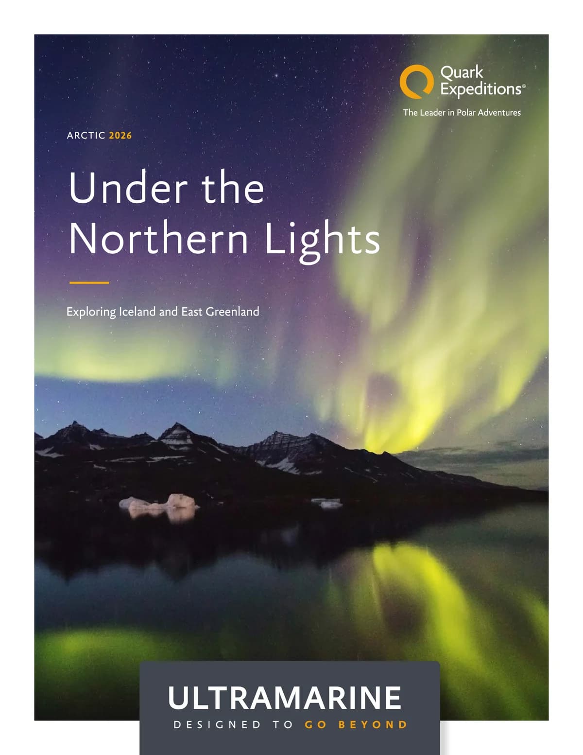 Quark Expeditions Under The Northern Lights Exploring Iceland And East Greenland Arctic 2026