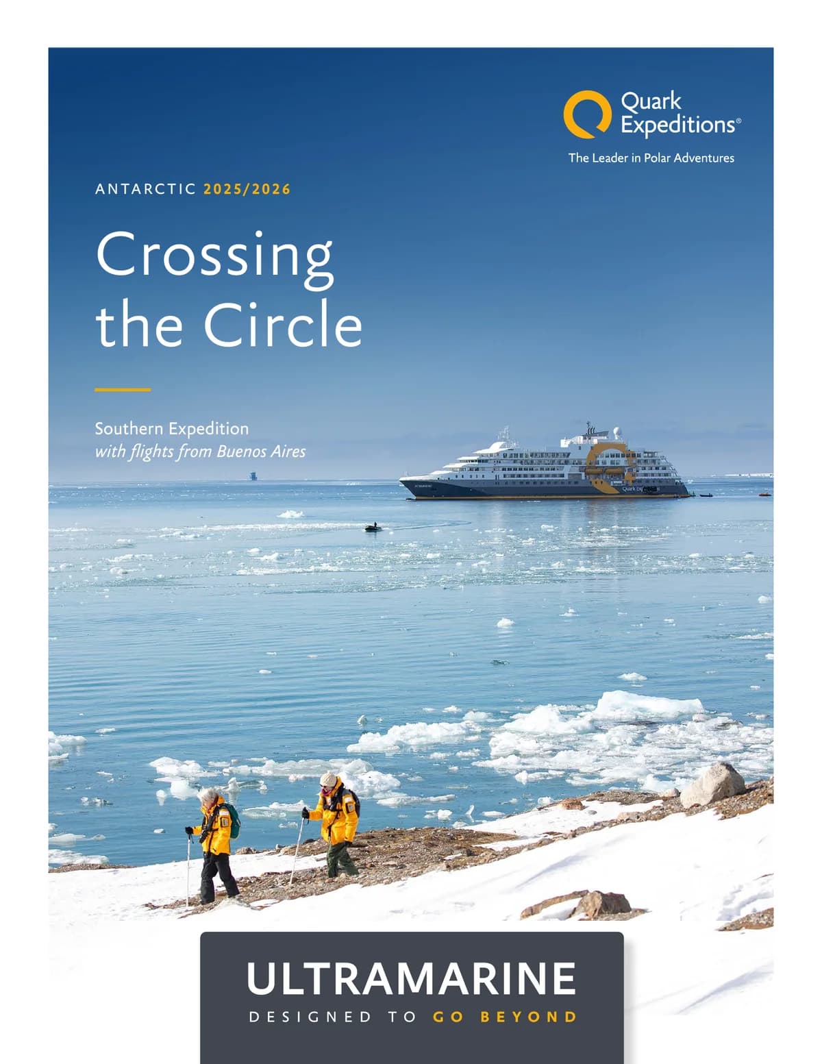 Quark Expeditions Ultramarine Crossing The Circle Antarctic 2025 2026