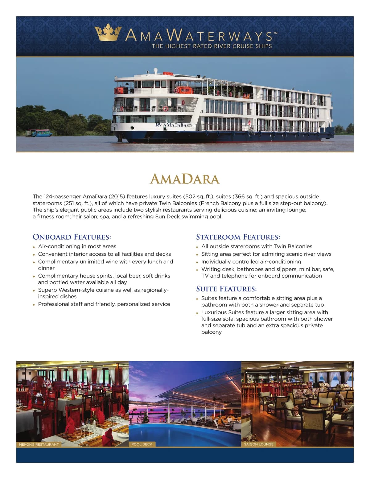 Ama Waterways Ama Dara   Factsheet