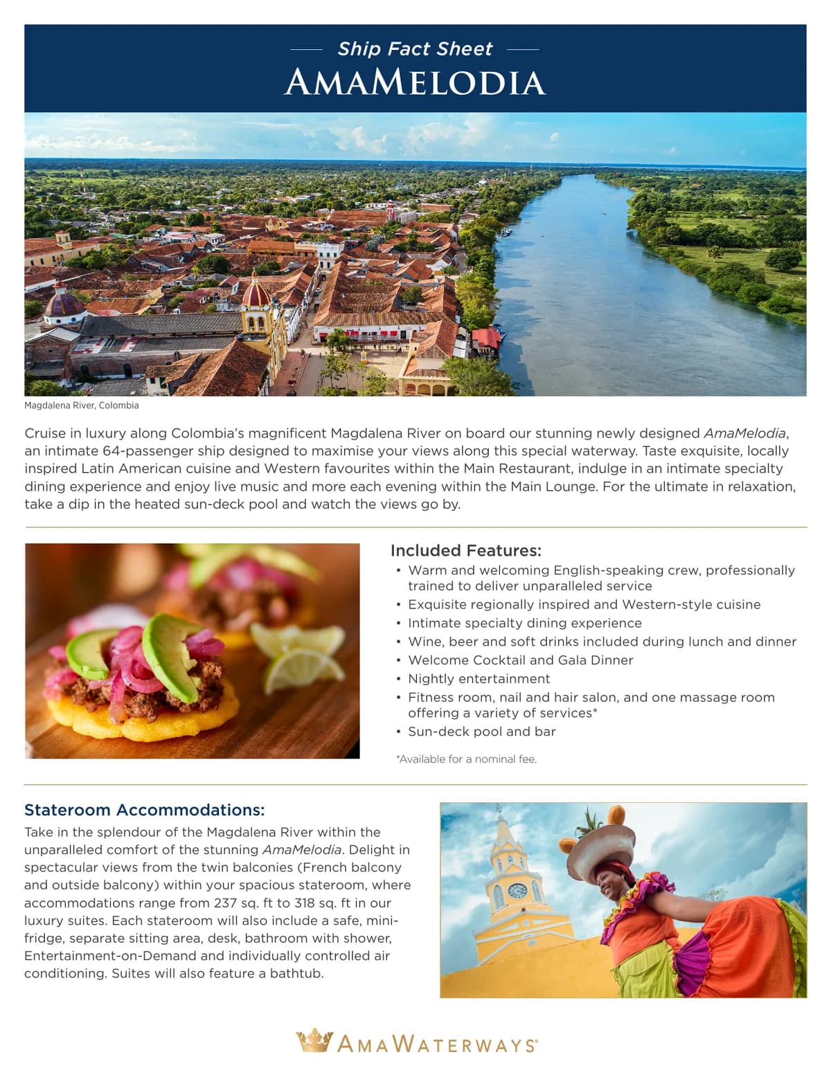 Ama Waterways Ama Melodia Fact Sheet