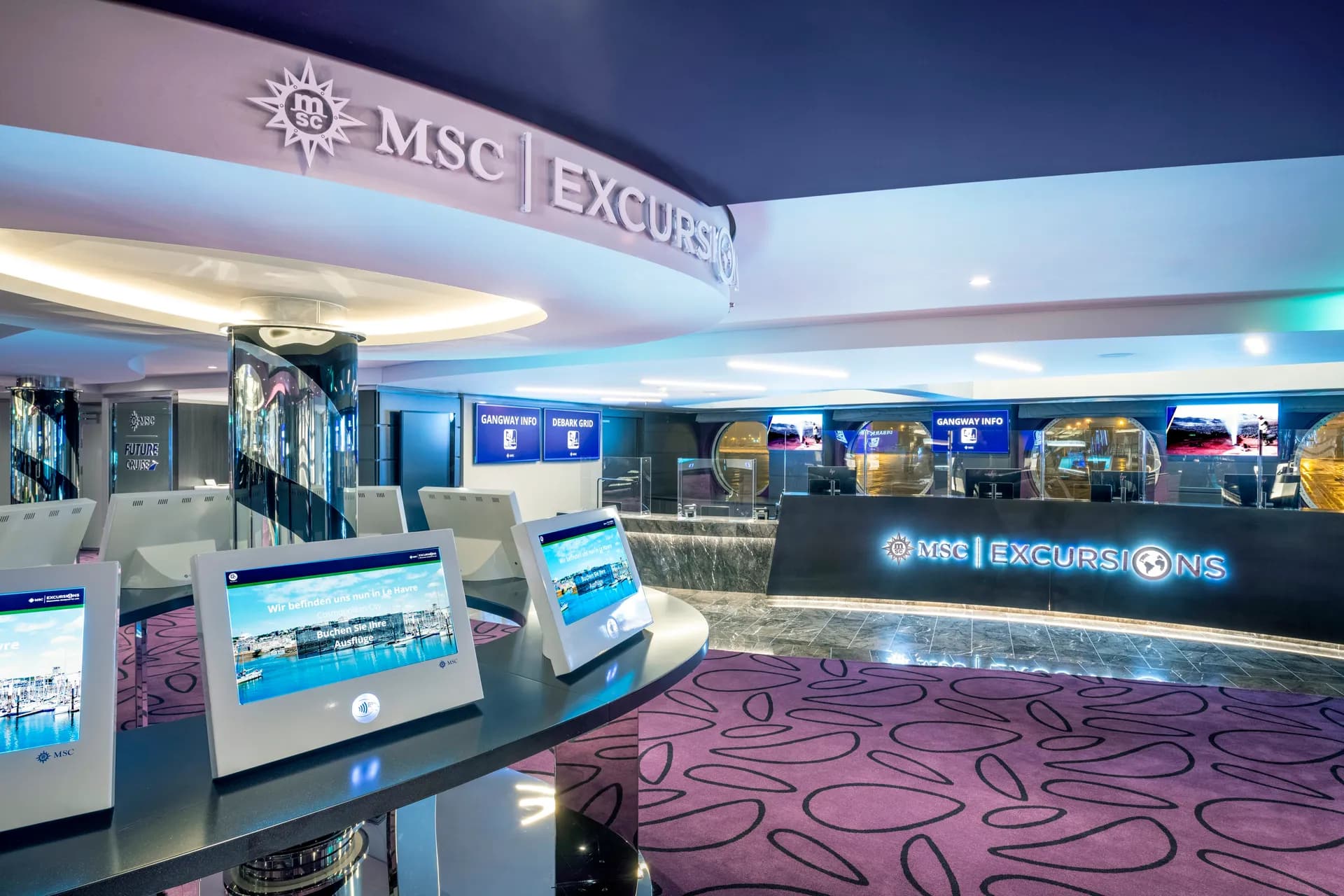 MSC 岸上遊覽櫃台 3