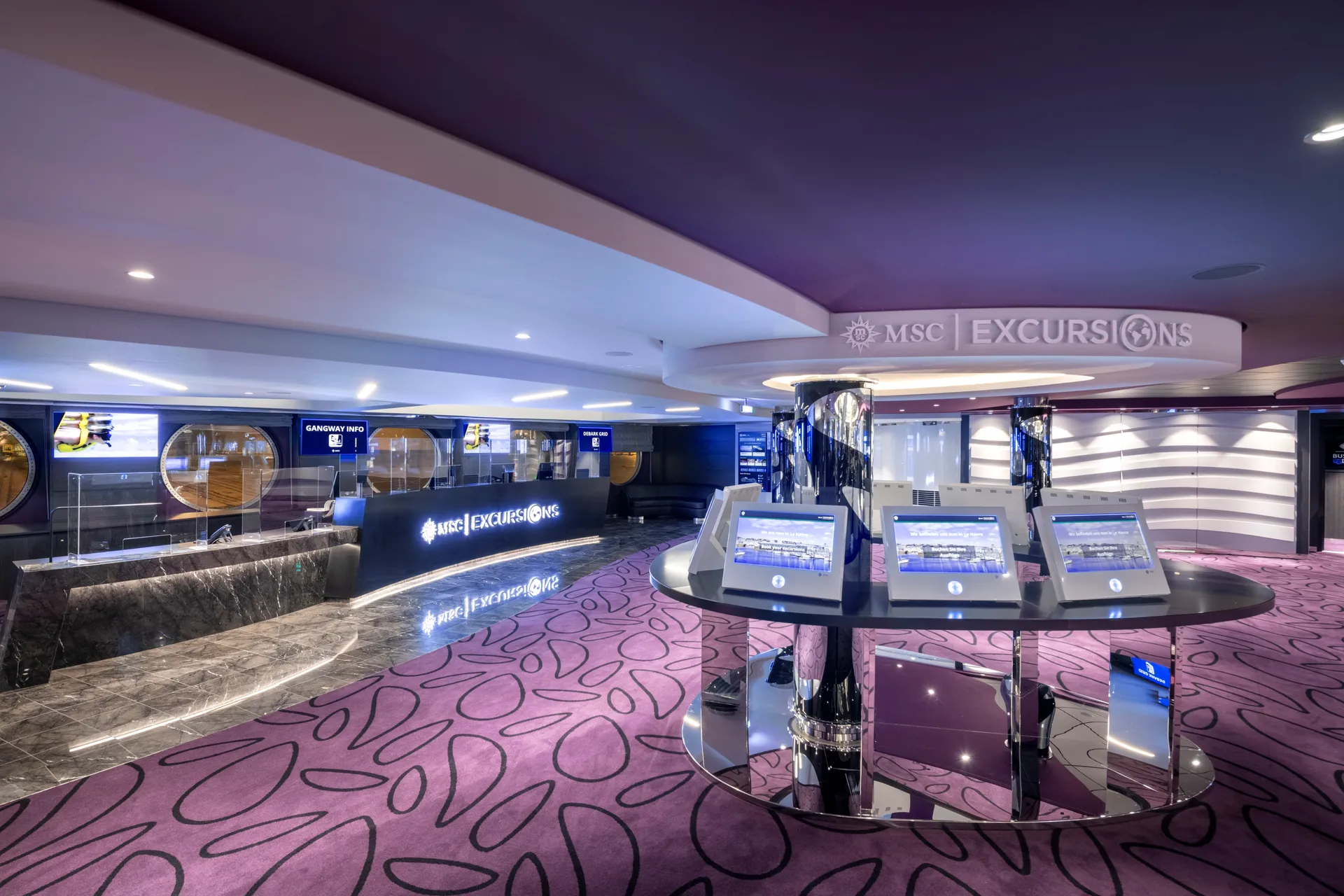 MSC 岸上遊覽櫃台 2
