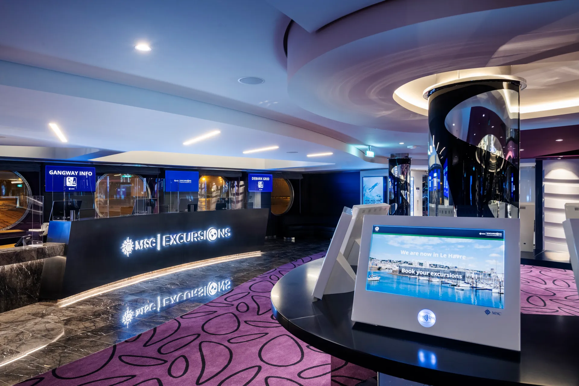 MSC 岸上遊覽櫃台 1