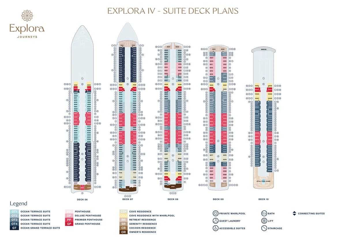 Explora Journey, Explora Iv Deck Plan
